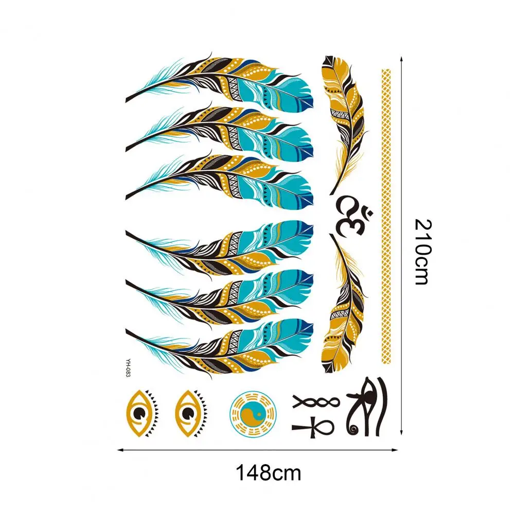 Tattoo Temporary Body Art Waterproof Body Art Temporary Feather Tattoos for Legs
Tattoo Temporary Body Art Waterproof Body Art Temporary Feather Tattoos for Legs