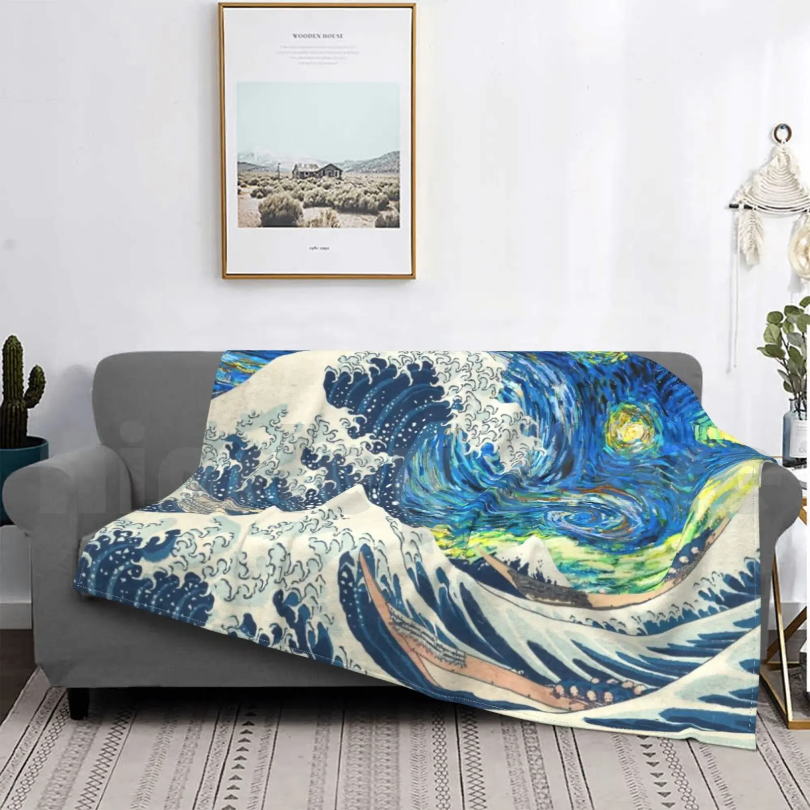 Модное одеяло Kanagawa X Van Gogh, дизайн Kanagawa Van Gogh на заказ 
Модное одеяло Kanagawa X Van Gogh, дизайн Kanagawa Van Gogh на заказ