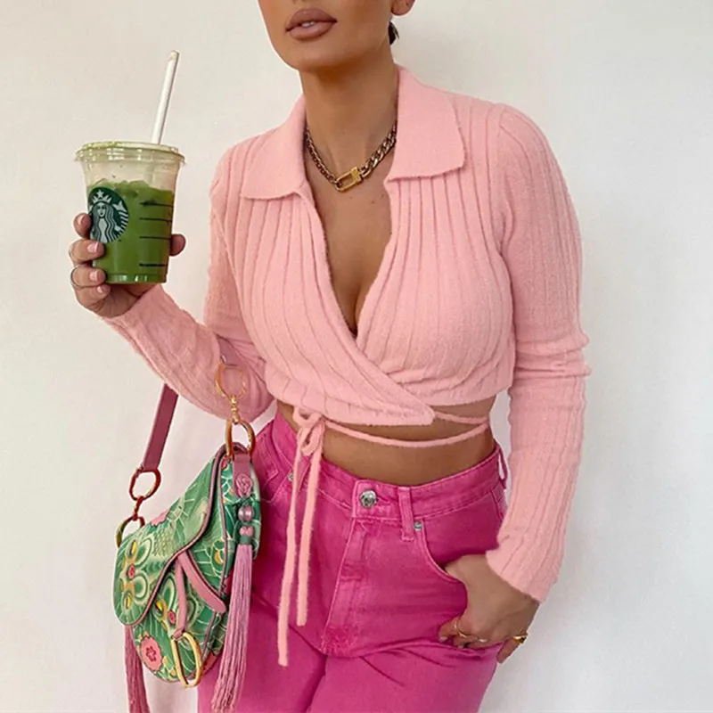 Fall Pink V-Neck Knit Caidigan Crop Women Long Sleeve Fashion Vintage 2021 Autumn Winter Casual Sweater Sexy Ladies
Fall Pink V-Neck Knit Caidigan Crop Women Long Sleeve Fashion Vintage 2021 Autumn Winter Casual Sweater Sexy Ladies