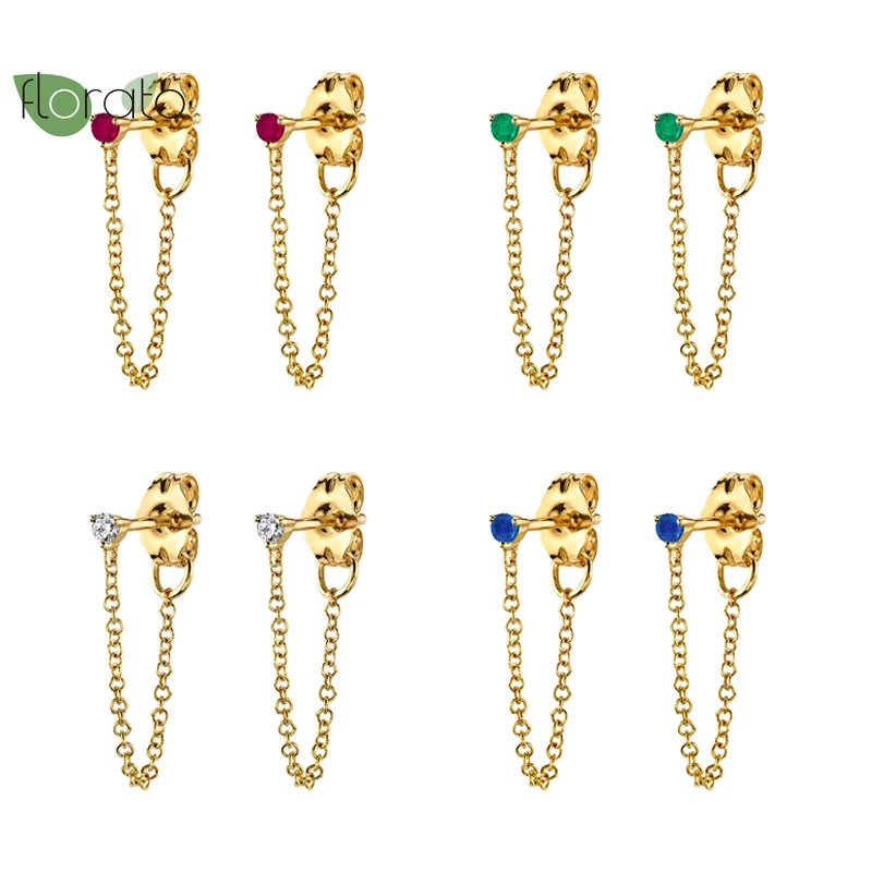 925 Sterling Silver Chain Earrings 2021 Trend Luxury Crystal All-match Women Zircon Earrings Gold Jewelry Pendientes Mujer A40
925 Sterling Silver Chain Earrings 2021 Trend Luxury Crystal All-match Women Zircon Earrings Gold Jewelry Pendientes Mujer A40