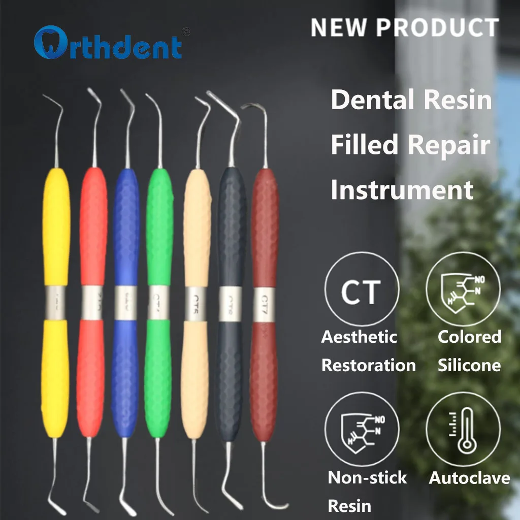 1 Pc Dental Resin Filled Repair Equipment Composite Resin Filling Instrument Filler Dentist Materials CT1-CT7 Dentistry Tool
1 Pc Dental Resin Filled Repair Equipment Composite Resin Filling Instrument Filler Dentist Materials CT1-CT7 Dentistry Tool
