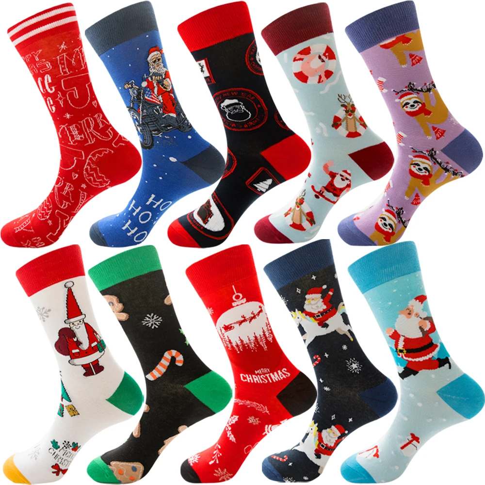 Big Size Colorful Cotton Socks Men Christmas Striped Dot Animal Fruit Food Casual Fashion Winter Crew Socks Funny Men Socks 
Big Size Colorful Cotton Socks Men Christmas Striped Dot Animal Fruit Food Casual Fashion Winter Crew Socks Funny Men Socks