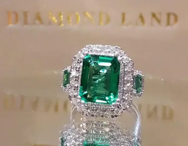 Brilliant Princess Emerald Bridal Wedding Rings High Quality AAA Cubic Zirconia Cocktail Party Accessories Ring for Women
Brilliant Princess Emerald Bridal Wedding Rings High Quality AAA Cubic Zirconia Cocktail Party Accessories Ring for Women