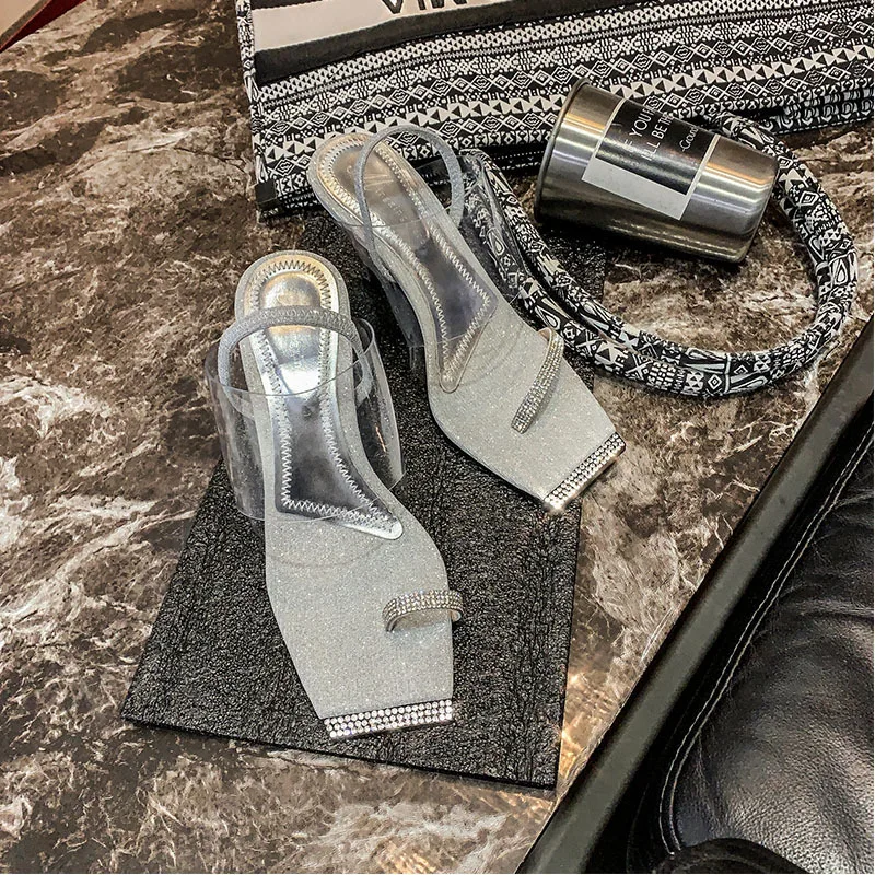 Women's 2020 New Summer Clear Block Square Peep Clip Toe Rhinestone High Heel Sandals Elegant Party Office Daily Club Shoes
Women's 2020 New Summer Clear Block Square Peep Clip Toe Rhinestone High Heel Sandals Elegant Party Office Daily Club Shoes