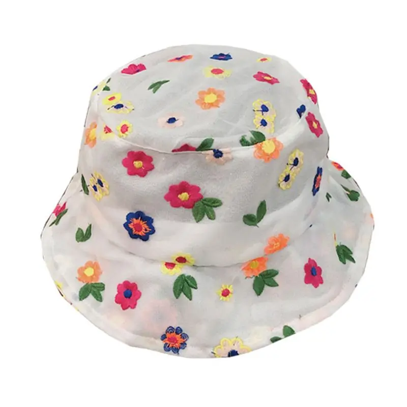 Women Summer Thin Lace Bucket Hat Sweet Cute Colorful Small Flower Embroidery Travel Sunscreen Adjustable Fisherman Cap
Women Summer Thin Lace Bucket Hat Sweet Cute Colorful Small Flower Embroidery Travel Sunscreen Adjustable Fisherman Cap