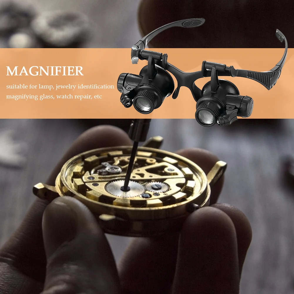 10/15/20/25x Watch Headband Magnifier Glasses with LED Lamp Head Jewelry Loupe Illuminated Watchmaker Optical Lens Eyeglass
10/15/20/25x Watch Headband Magnifier Glasses with LED Lamp Head Jewelry Loupe Illuminated Watchmaker Optical Lens Eyeglass