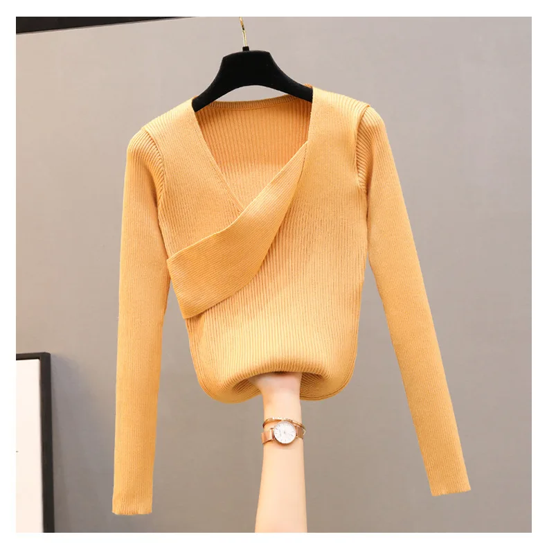 Women's Sweater Oversized Sweaters Knitwear Patchwork Striped Knitted Pullover white