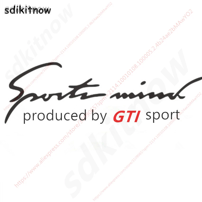 28x10 см GTI спортивный автомобиль передние и задние окна кузова наклейка авто