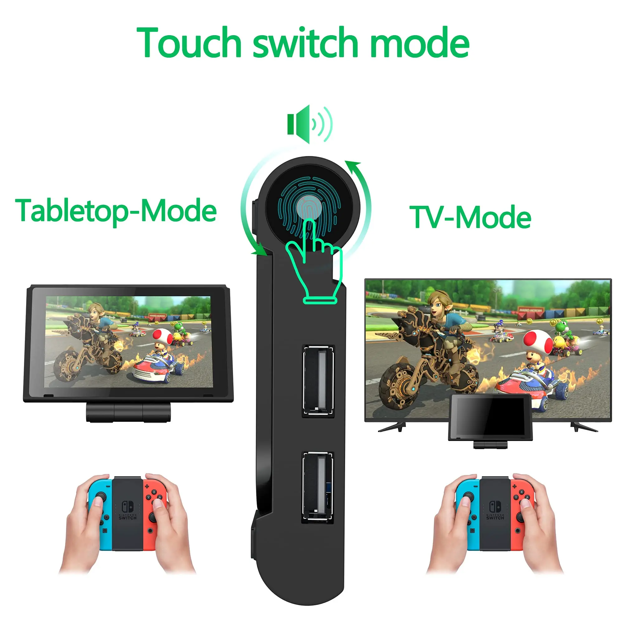 Switch TV Dock Док-станция для Nintendo Switch. Портативная подставка зарядки компактный