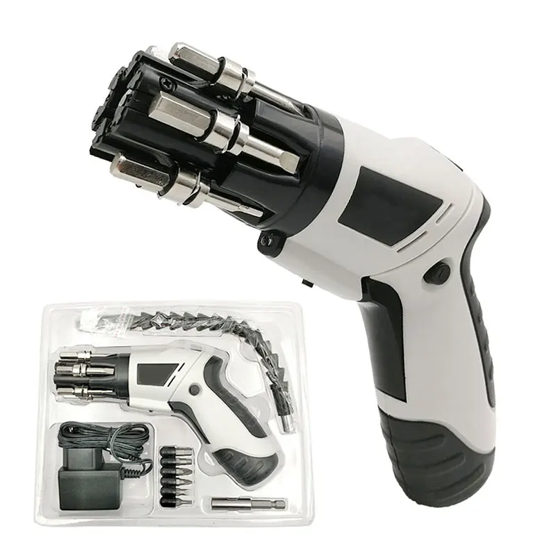 Electric Cordless Screwdriver Adjustable Handle Rechargeable Mini Electrical Screwdriver with LED Light Max.Torque 3N.m
Electric Cordless Screwdriver Adjustable Handle Rechargeable Mini Electrical Screwdriver with LED Light Max.Torque 3N.m