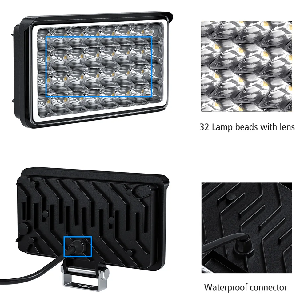 DC12-80V 6500K 4-inch 32W Work Lights Flood LED Light Bar Waterproof LED Pods Offroad Truck ATV SUV LED car light accessories
DC12-80V 6500K 4-inch 32W Work Lights Flood LED Light Bar Waterproof LED Pods Offroad Truck ATV SUV LED car light accessories