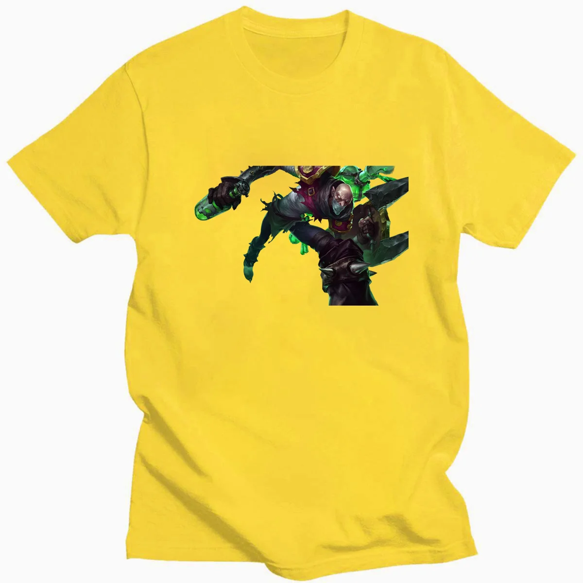 Summer Fashion LOL Game Style The Mad Chemist Singed Art Printring T-shirts Short Sleeve O-neck Cotton Tees For Fans
Summer Fashion LOL Game Style The Mad Chemist Singed Art Printring T-shirts Short Sleeve O-neck Cotton Tees For Fans