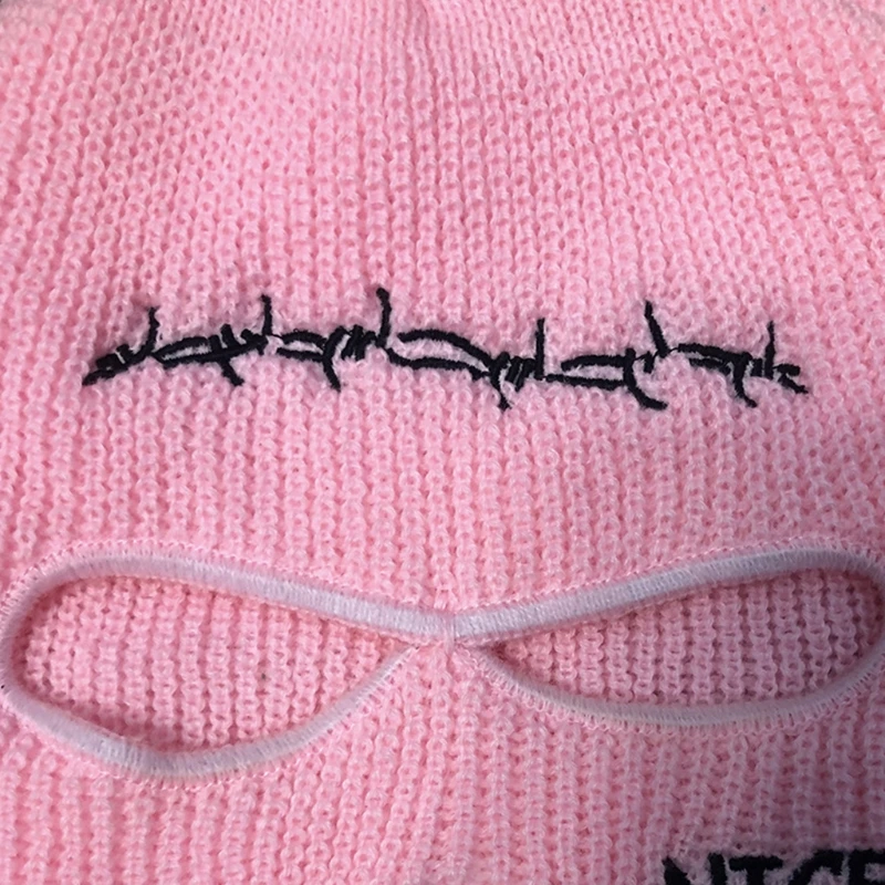 Fashionable Full Face Mask 3 Hole Face Mask Adult Letter NOT NICE Embroidered Warm Knit Full Face Mask Outdoor Sport G5AE
Fashionable Full Face Mask 3 Hole Face Mask Adult Letter NOT NICE Embroidered Warm Knit Full Face Mask Outdoor Sport G5AE
