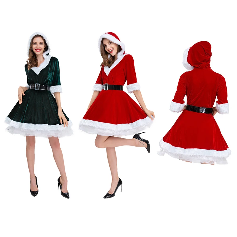 Christmas Clothes Fancy Party Dress Sexy Santa Claus Suit Adult Women Outfits Hoodie Cosplay Costumes Festivals Fashion Women
Christmas Clothes Fancy Party Dress Sexy Santa Claus Suit Adult Women Outfits Hoodie Cosplay Costumes Festivals Fashion Women