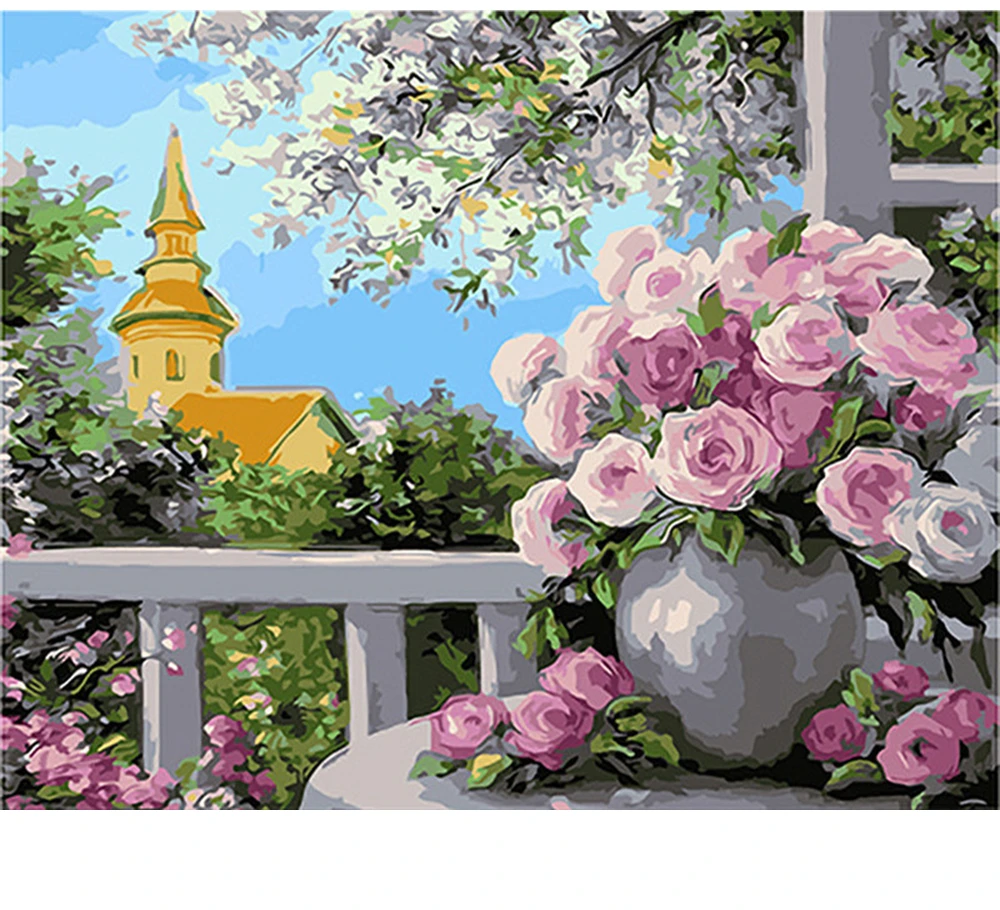 CraftArtGo Painting By Numbers Flower painting On Canvas HandPainted Gift Picture By Number Waterfall Kits Home Decoration
CraftArtGo Painting By Numbers Flower painting On Canvas HandPainted Gift Picture By Number Waterfall Kits Home Decoration