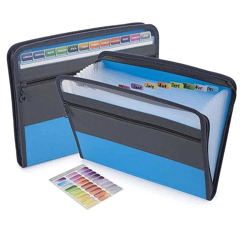 A4 Expanding File Folder with Sticky Labels, 13 Pocket Accordion File Folder Document Organizer Expanding Zipper File Folder
A4 Expanding File Folder with Sticky Labels, 13 Pocket Accordion File Folder Document Organizer Expanding Zipper File Folder