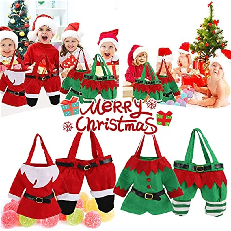4 Pcs Set Creative Santa Top and Pants Style Candy Bag Xmas Wine Bottle Bag Candy Gift Bags for Christmas Decorations
4 Pcs Set Creative Santa Top and Pants Style Candy Bag Xmas Wine Bottle Bag Candy Gift Bags for Christmas Decorations