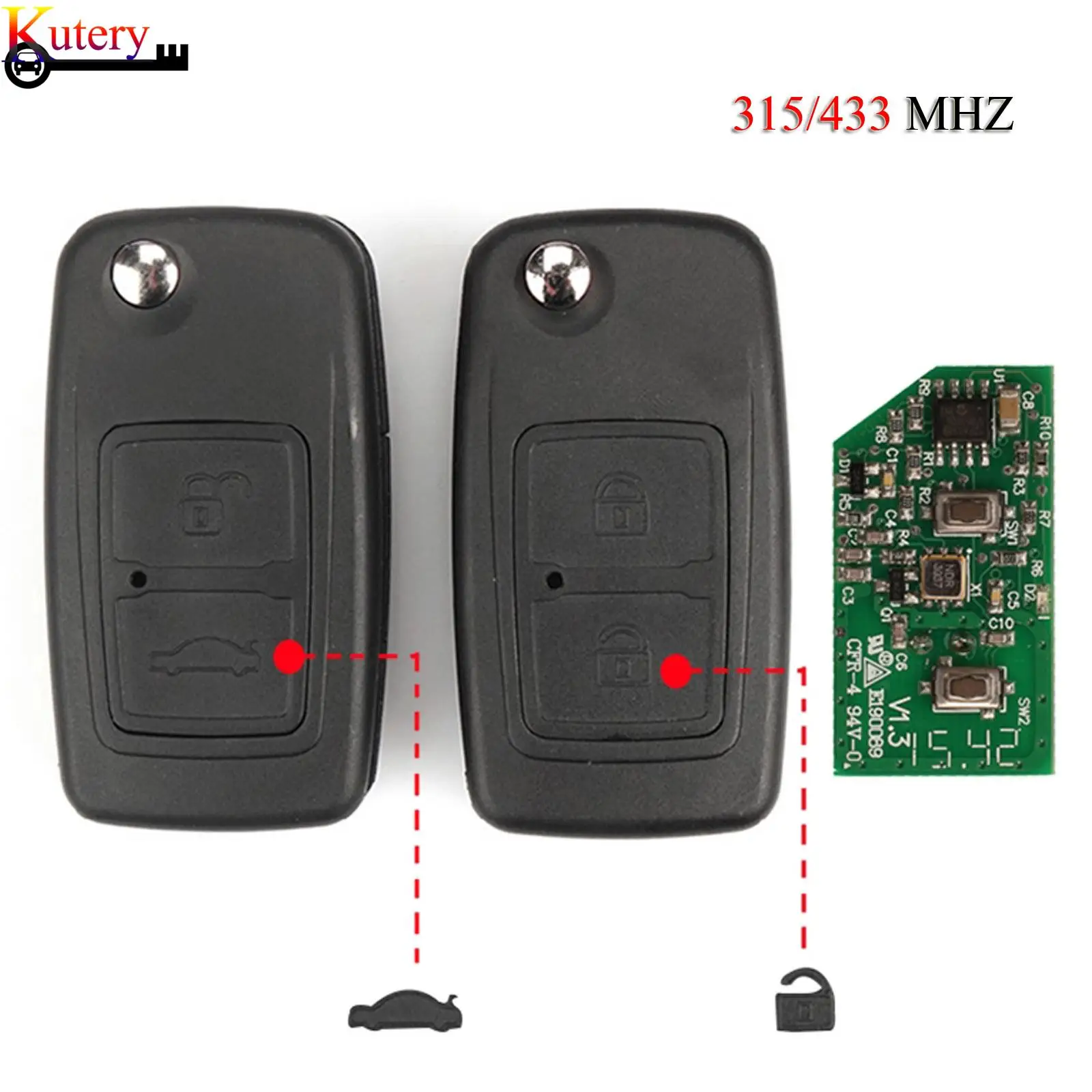 jingyuqin Remote Car Key Control For Chery A3 A5 Tiggo Fulwin Cowin 315Mhz/433Mhz 2 Buttons Car Key Fob With 9CN Blade
jingyuqin Remote Car Key Control For Chery A3 A5 Tiggo Fulwin Cowin 315Mhz/433Mhz 2 Buttons Car Key Fob With 9CN Blade