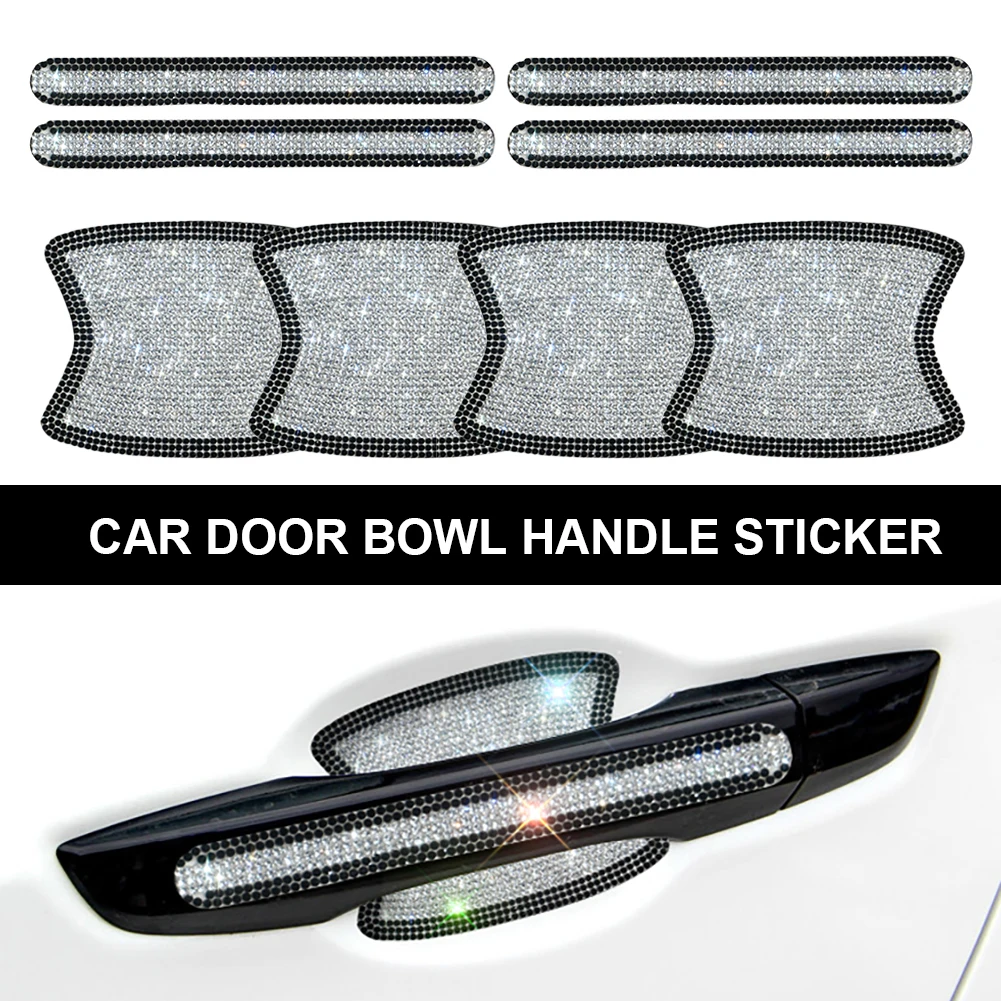 8pcs Car Door Handle Protectors Scratch Film Guard Bling Rhinestones Scratch Handle Protecto Stickers Car Accessories
8pcs Car Door Handle Protectors Scratch Film Guard Bling Rhinestones Scratch Handle Protecto Stickers Car Accessories