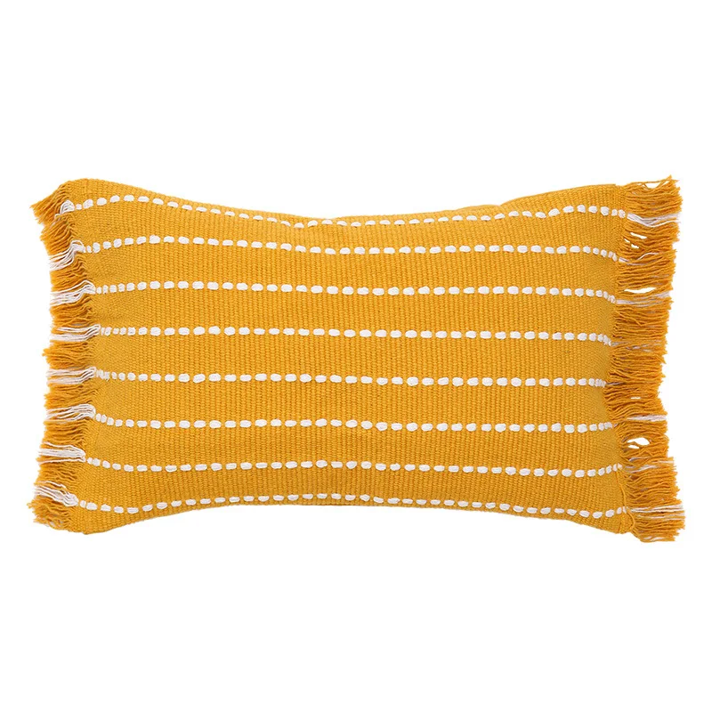 Morocco White Black Stripe Geometric Tufted Cotton Woven Pillowcase Tassel Pillow Bedside Sofa Cushion Lumbar Pillow Bohemian
Morocco White Black Stripe Geometric Tufted Cotton Woven Pillowcase Tassel Pillow Bedside Sofa Cushion Lumbar Pillow Bohemian