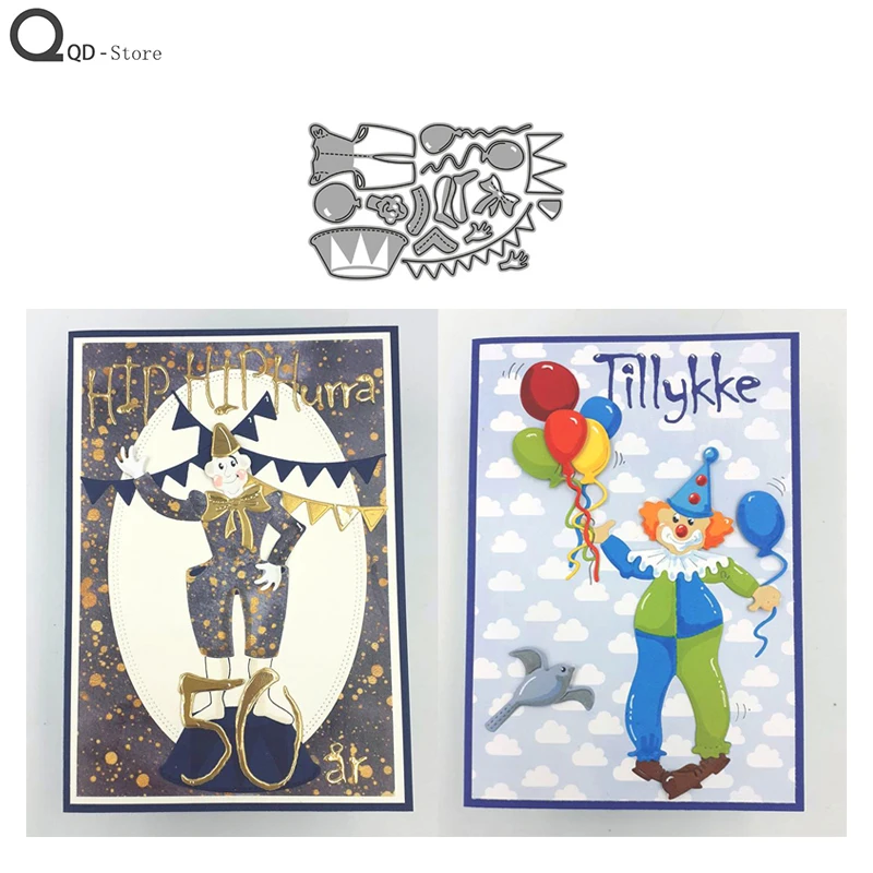 Clown Balloon Costume Cutting Dies Stamps Dies Scrapbooking Mold Cut Children's Handmade Tools DIY Craft Decoration Metal Dies
Clown Balloon Costume Cutting Dies Stamps Dies Scrapbooking Mold Cut Children's Handmade Tools DIY Craft Decoration Metal Dies