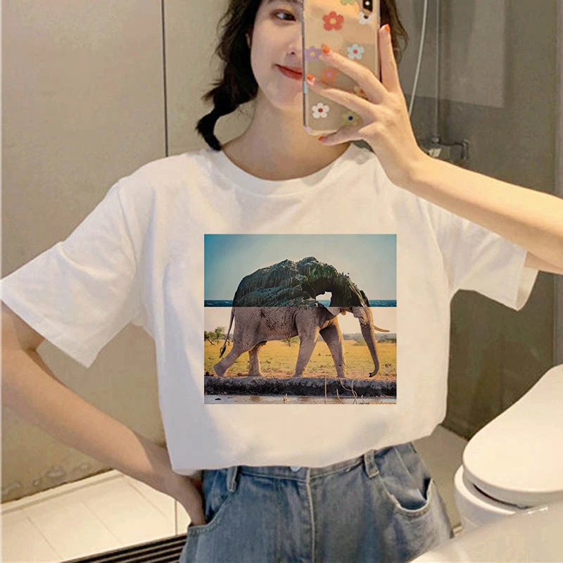 Animal Print Series Short-sleeved fashion casual Tshirt New Korean Style Picture Puzzle Kawaii White T Shirt Oversize Women T
Animal Print Series Short-sleeved fashion casual Tshirt New Korean Style Picture Puzzle Kawaii White T Shirt Oversize Women T