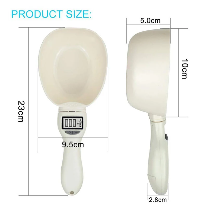 Electronic Weighing Measuring Spoon Kitchen Scale Spoon Measuring Scoop Pet Food Cup Portable Led Display Kitchen Accessories
Electronic Weighing Measuring Spoon Kitchen Scale Spoon Measuring Scoop Pet Food Cup Portable Led Display Kitchen Accessories