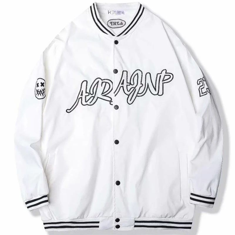 Harajuku baseball Jacket Men Spring autumn Hip Hop Streetwear Japanese Style Fashion Loose Letter Print Oversized Varsity Jacket
Harajuku baseball Jacket Men Spring autumn Hip Hop Streetwear Japanese Style Fashion Loose Letter Print Oversized Varsity Jacket