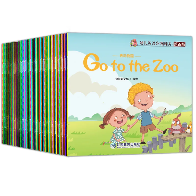 

60 книг/набор, детская книга с рассказами на английском языке