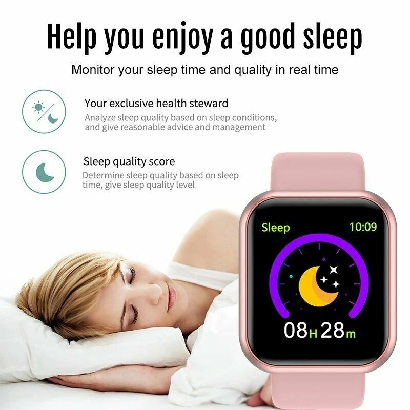 Smart Watch Men Women Smartwatch Heart Rate Blood Pressure Monitor Fitness Tracker Watch Smart Bracelet for Android and IOS
Smart Watch Men Women Smartwatch Heart Rate Blood Pressure Monitor Fitness Tracker Watch Smart Bracelet for Android and IOS