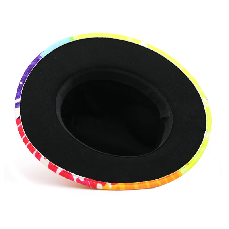 Tie-dye Vintage Fashionable Winter Felt Fedora Hat Men Sombrero Bowler Church Trilby Hats for Women 56-58CM Wholesale
Tie-dye Vintage Fashionable Winter Felt Fedora Hat Men Sombrero Bowler Church Trilby Hats for Women 56-58CM Wholesale