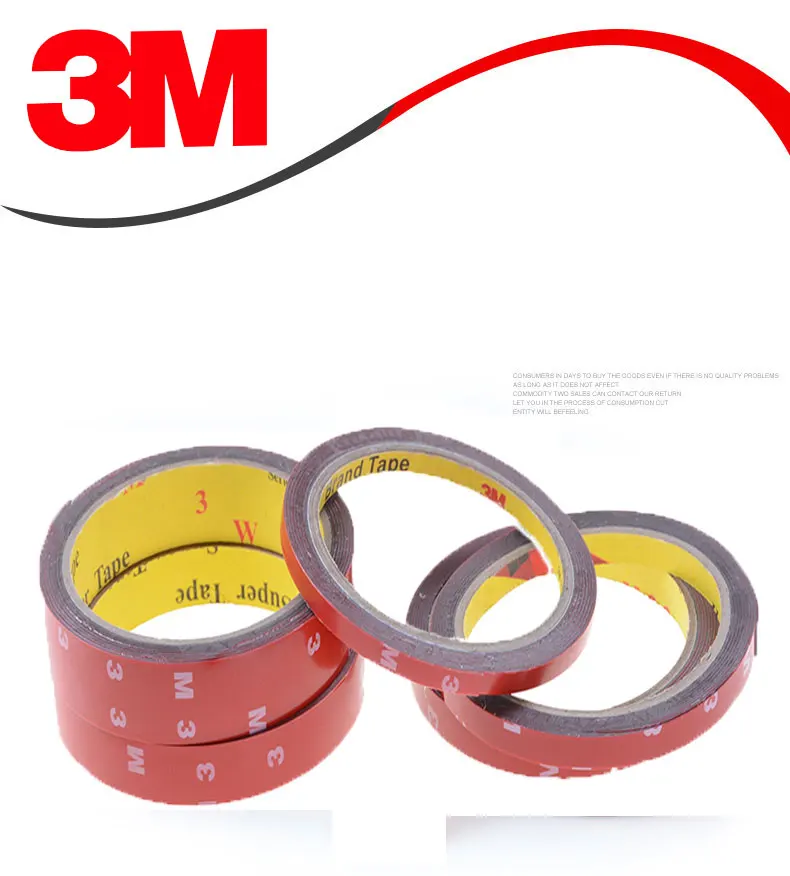 

3M Double Sided Tape for Car Vhb Strong Sticky No Trace Adhesive Tape Anti-Temperature Waterproof Decor Thickness 0.8mm Home