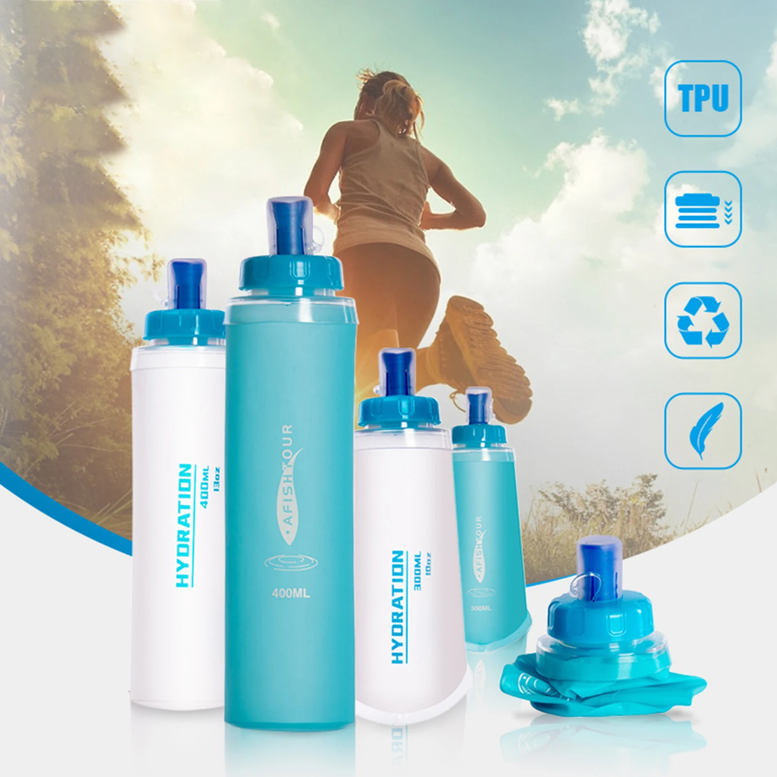 Soft TPU Collapsible Water Container Water Bag For Outdoor Sports Soft Water Bag Running Kettle Riding Bag Cup
Soft TPU Collapsible Water Container Water Bag For Outdoor Sports Soft Water Bag Running Kettle Riding Bag Cup