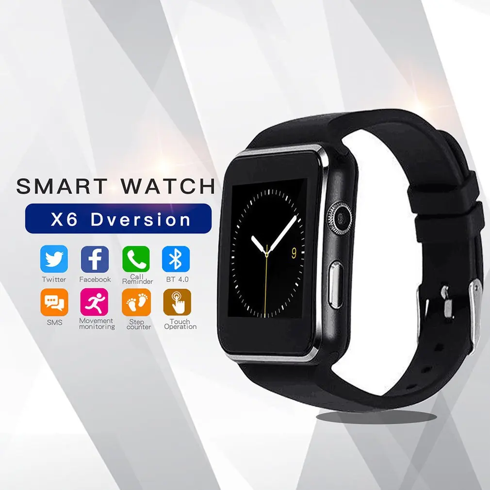 FXM Смарт-часы для мужчин с поддержкой sim-карты TF камера Smartwatch Bluetooth циферблат