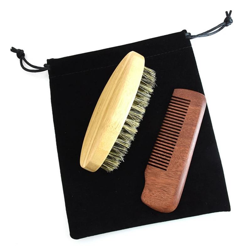ular Beard Brush and Mustache Comb Kit for Men's Facial Care Gift Grooming Comb with Boar Bristle Shaving Brush Set
ular Beard Brush and Mustache Comb Kit for Men's Facial Care Gift Grooming Comb with Boar Bristle Shaving Brush Set
