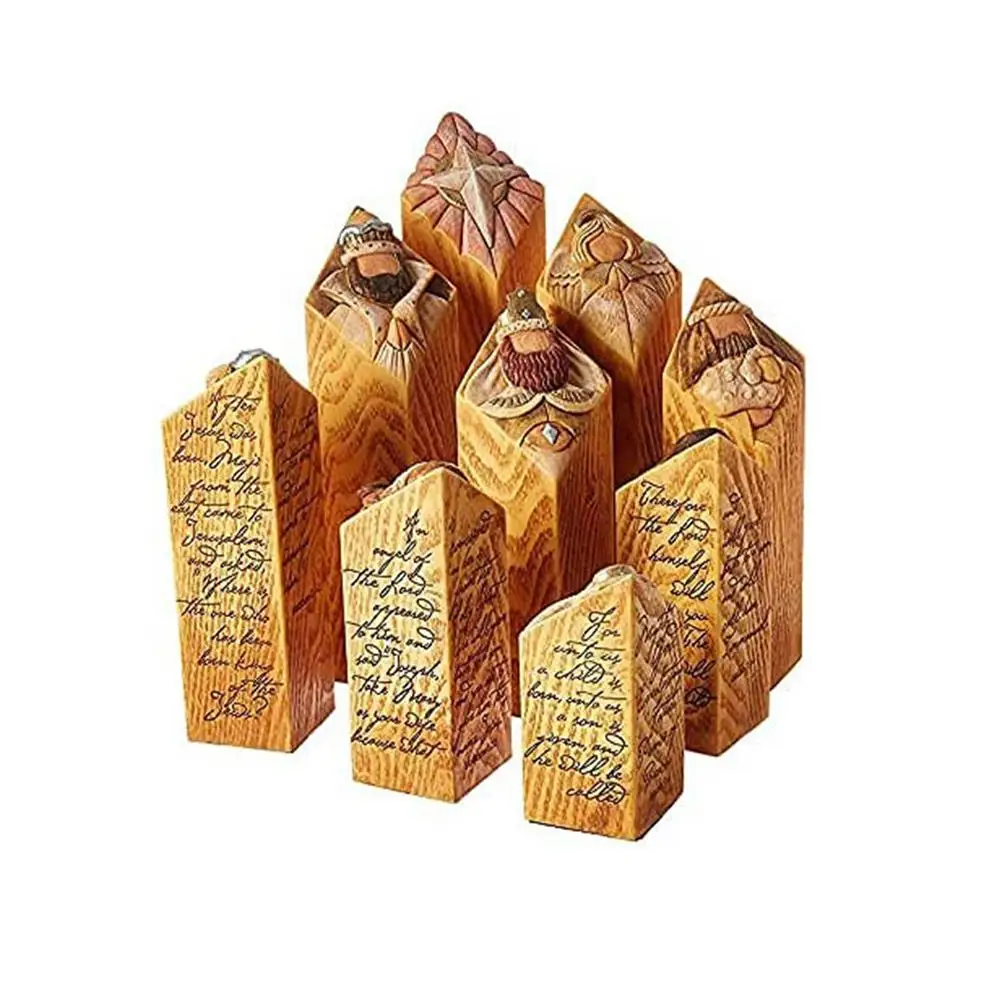 Heaven Nativity Tree Pillar Statues Desktop Ornament Hand-Carved Nativity Figurines Home Office Restaurant Christmas Decoration
Heaven Nativity Tree Pillar Statues Desktop Ornament Hand-Carved Nativity Figurines Home Office Restaurant Christmas Decoration