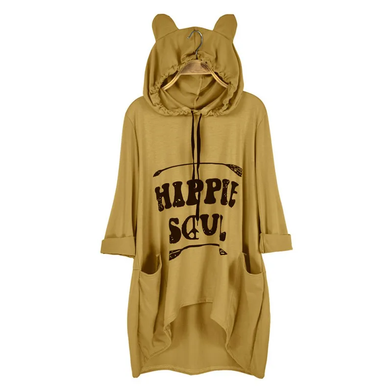 Casual Hoodies Long Sleeve Women Long Hooded Pullover Tops Autumn Winter Loose Letter Print Hoodies Tops 
Casual Hoodies Long Sleeve Women Long Hooded Pullover Tops Autumn Winter Loose Letter Print Hoodies Tops