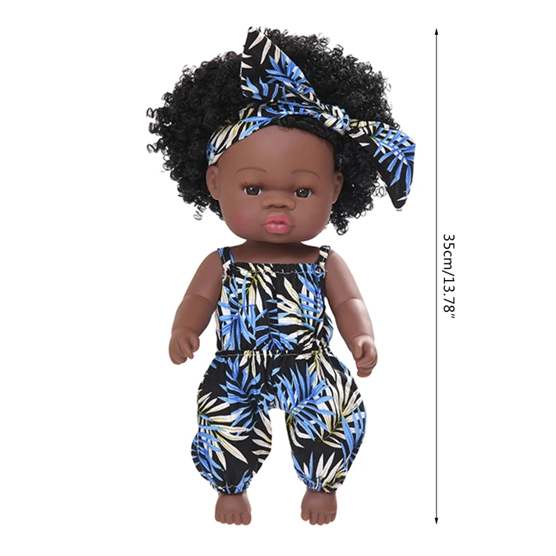 35cm Realistic Doll Soft Body Vinyl Toddler Babies Lifelike African Girl Toys
35cm Realistic Doll Soft Body Vinyl Toddler Babies Lifelike African Girl Toys