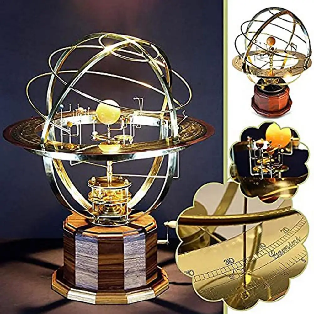 Grand Orrery Model Solar System Metal Desktop Ornaments DIY Assembly Interaction Planetarium Solar System Model Science Kit
Grand Orrery Model Solar System Metal Desktop Ornaments DIY Assembly Interaction Planetarium Solar System Model Science Kit