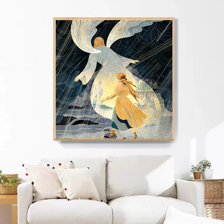 GXMUL Digital Oil Painting DIY Hand-painted Abstract Character Coloring Decorative Painting Living Room Bedroom
GXMUL Digital Oil Painting DIY Hand-painted Abstract Character Coloring Decorative Painting Living Room Bedroom