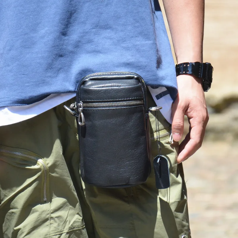 Men's Waist Bag 100% Genuine Leather Multifunctional Casual Design Mini Shoulder Messenger Phone Bag Fashion Travel Wallet
Men's Waist Bag 100% Genuine Leather Multifunctional Casual Design Mini Shoulder Messenger Phone Bag Fashion Travel Wallet