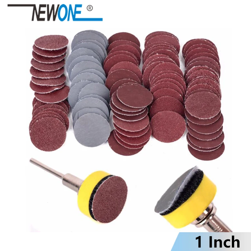 NEWONE 100pcs/set 25mm 1"/1inch Sanding Discs + 1" Abrasives Hook & Loop Backer Plate + 1/8inch Shank Set For Polishing Tools
NEWONE 100pcs/set 25mm 1"/1inch Sanding Discs + 1" Abrasives Hook & Loop Backer Plate + 1/8inch Shank Set For Polishing Tools