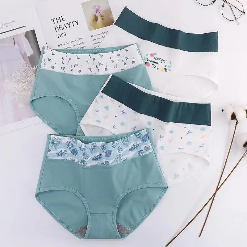 Mid-waist Cotton Large Size Underwear Women's New Animal Girl Briefs Printed Flowers Buttocks Breathable Shorts Women
Mid-waist Cotton Large Size Underwear Women's New Animal Girl Briefs Printed Flowers Buttocks Breathable Shorts Women