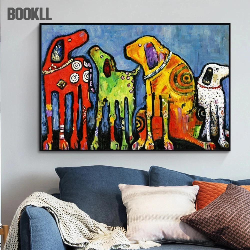 Abstract Cute And Funny Colorful Dog HD Print Art Canvas Painting Home Decoration For Living Room Bedroom Decoration Frameless
Abstract Cute And Funny Colorful Dog HD Print Art Canvas Painting Home Decoration For Living Room Bedroom Decoration Frameless