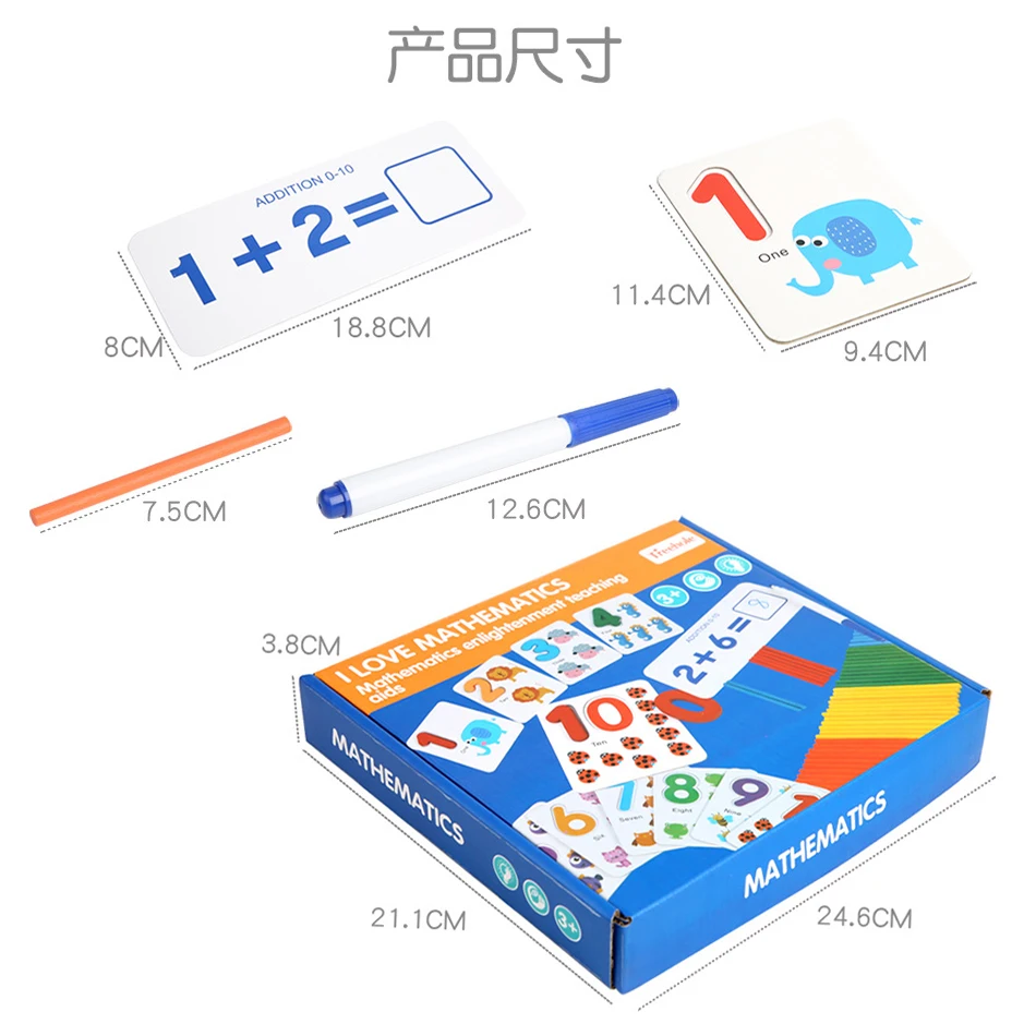 Kids Teaching Early Learning Aids Toddler Educational Toy Wooden Number Matching Addition and Subtraction Math Toys for Children
Kids Teaching Early Learning Aids Toddler Educational Toy Wooden Number Matching Addition and Subtraction Math Toys for Children