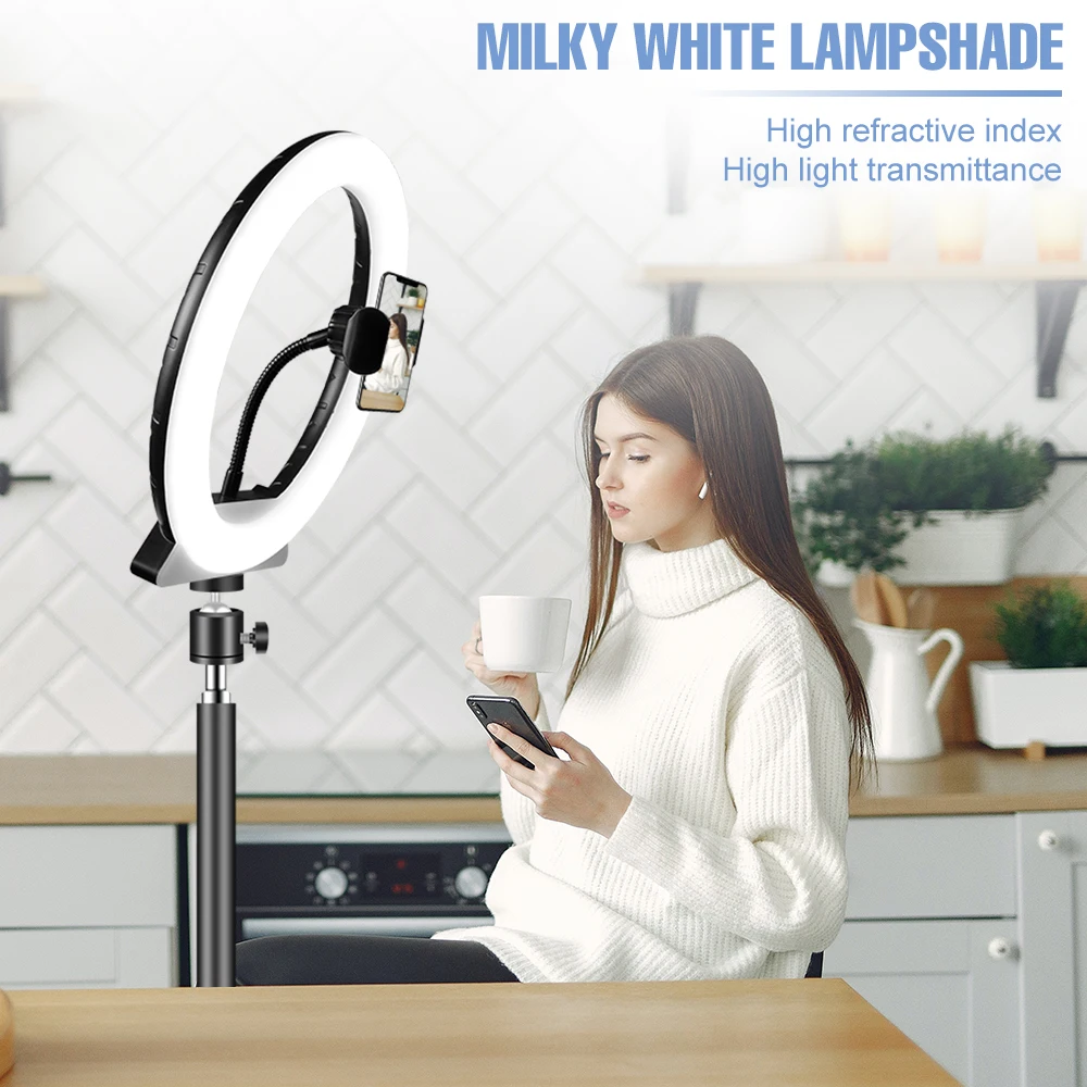5V Fill Light Tripod Selfie Lamp Led Dimmable Ring Light Video Live Atmosphere Bulb USB Photographic Lighting Round Ringlight
5V Fill Light Tripod Selfie Lamp Led Dimmable Ring Light Video Live Atmosphere Bulb USB Photographic Lighting Round Ringlight