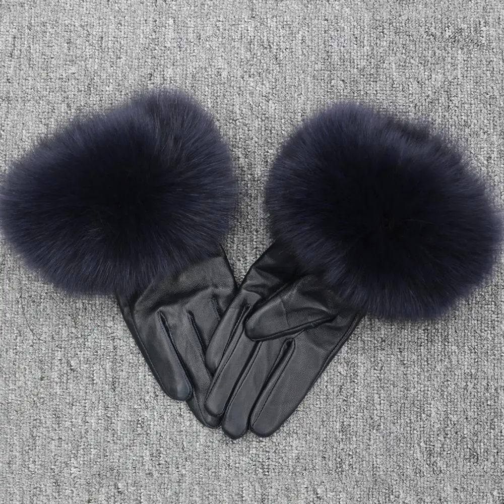 New Women Winter Gloves Natural Sheepskin Fluffy Fox Fur Women Thick Winter Warm Snow Glove Fashion Style
New Women Winter Gloves Natural Sheepskin Fluffy Fox Fur Women Thick Winter Warm Snow Glove Fashion Style