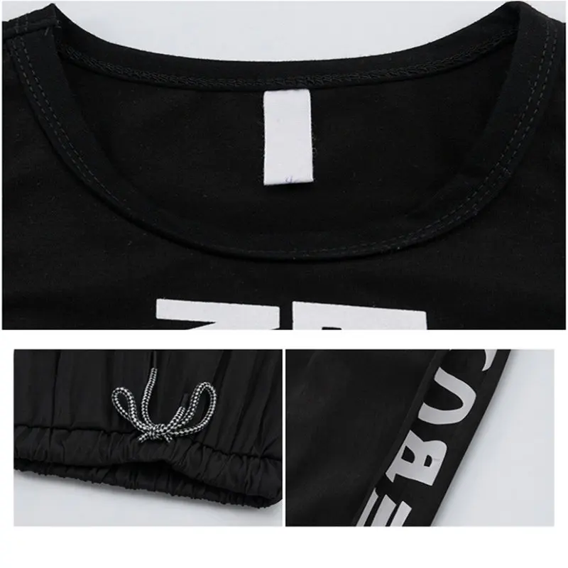 Black White Color Summer Clothing Set For Teen Girls 4-14Years Old Letter Print Vest And Pants Cool Fashion 2PCS Children Outfit
Black White Color Summer Clothing Set For Teen Girls 4-14Years Old Letter Print Vest And Pants Cool Fashion 2PCS Children Outfit
