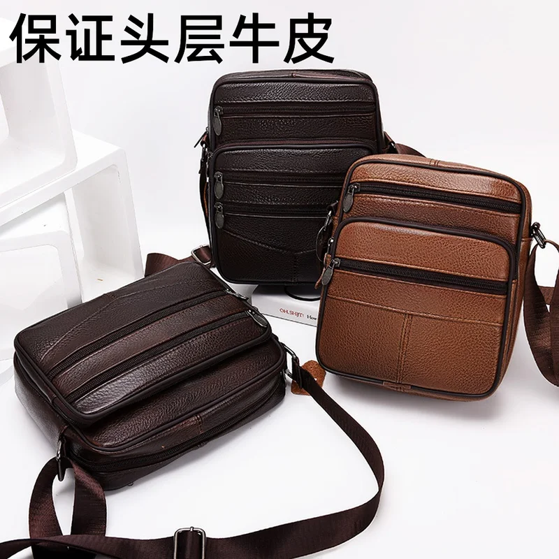 Boys Casual Crossbody Bags Multifunctional Brown Leather Fashion Crossbody Bag Vintage Shoulder Side Tas Pria Bags AE50ND
Boys Casual Crossbody Bags Multifunctional Brown Leather Fashion Crossbody Bag Vintage Shoulder Side Tas Pria Bags AE50ND