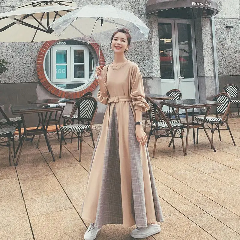 Long Dress France Spring Autumn Korean Ladylike Cotton Solid Full Ankle-Length Sweet Batwing Sleeve O-Neck Woman Dress
Long Dress France Spring Autumn Korean Ladylike Cotton Solid Full Ankle-Length Sweet Batwing Sleeve O-Neck Woman Dress